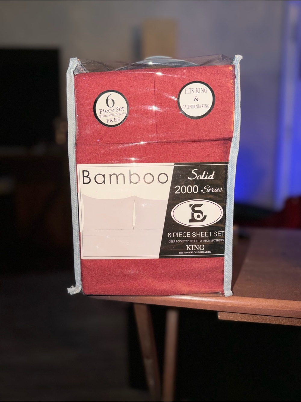 BAMBOO King 6-Piece Sheet Set - Maroon
